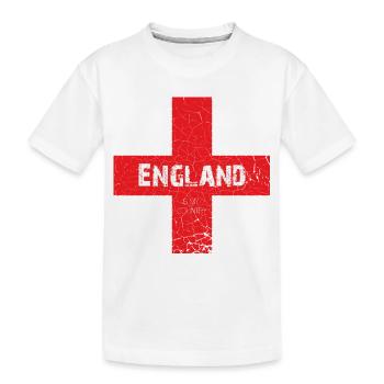 England ist mein Land - Kinder Premium Bio T-Shirt - Weiß - Vorne