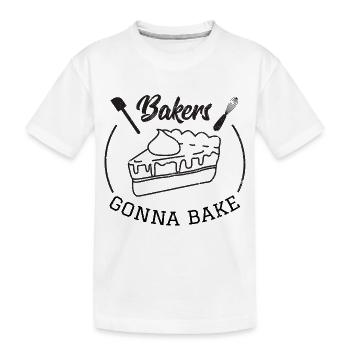 Idée de cadeau de pâtisserie de gâteau de boulanger de boulanger - T-shirt bio Premium Enfant - blanc - Devant