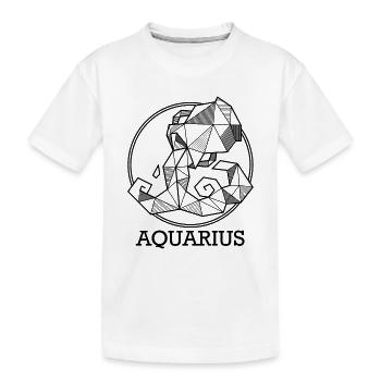 Zodiaque Verseau Cadeau Astro Verseau - T-shirt bio Premium Enfant - blanc - Devant
