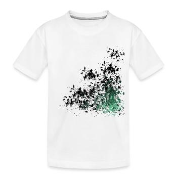 Camouflage Pattern Speck Design - Kids' Premium Organic T-Shirt - white - Front