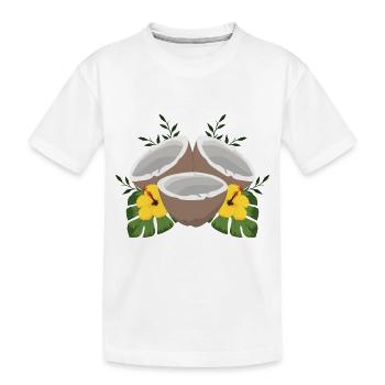 Noix de coco d'été - T-shirt bio Premium Enfant - blanc - Devant