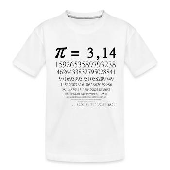 Drôle de mathématicien disant : Pi - T-shirt bio Premium Enfant - blanc - Devant
