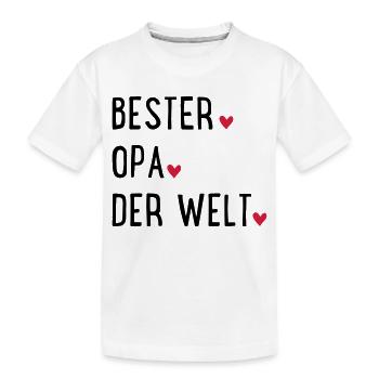 Grandfather - Kids' Premium Organic T-Shirt - white - Front
