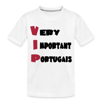 Very important _portugais - T-shirt bio Premium Enfant - blanc - Devant