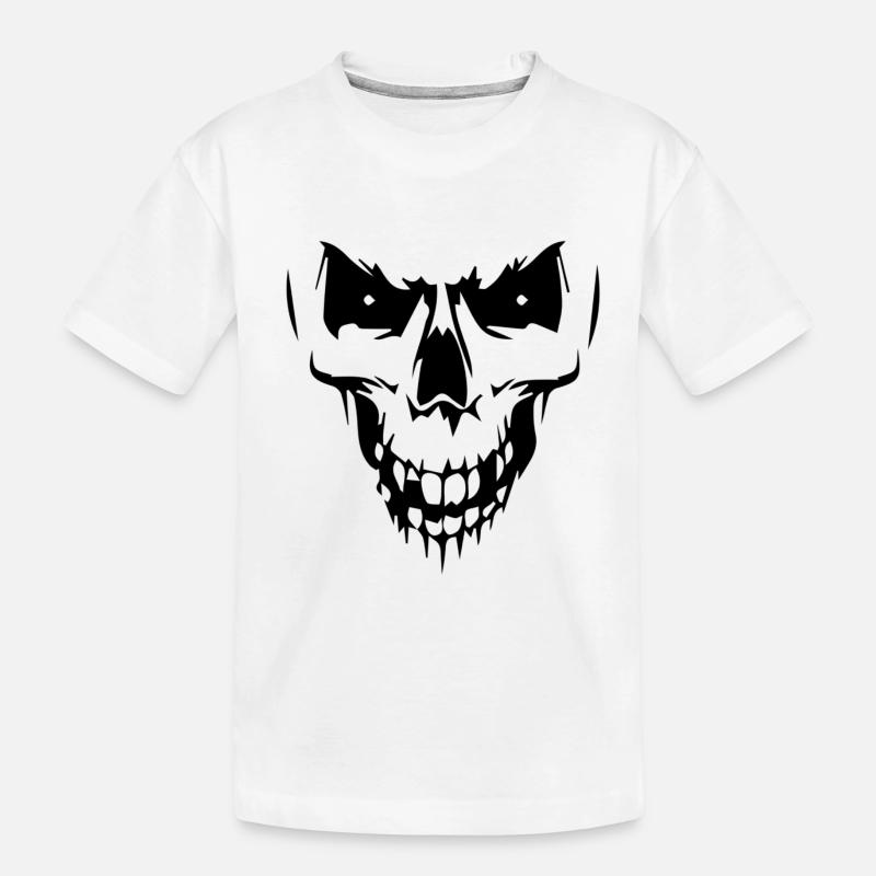 Tête de mort - T-shirt bio Premium Enfant - blanc