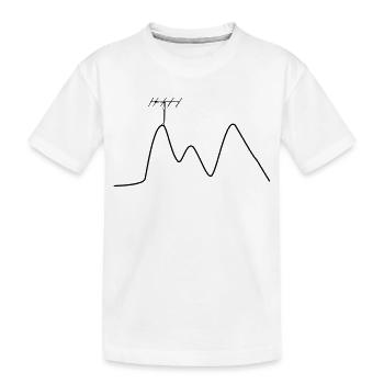 Radio de jambon CQ SOTA - T-shirt bio Premium Enfant - blanc - Devant