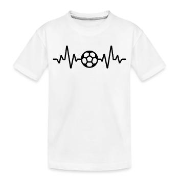Fußball - Kinder Premium Bio T-Shirt - Weiß - Vorne