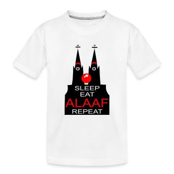 Kölsch Cologne Kölle Dom Rhing carnival nose Alaaf - Kids' Premium Organic T-Shirt - white - Front