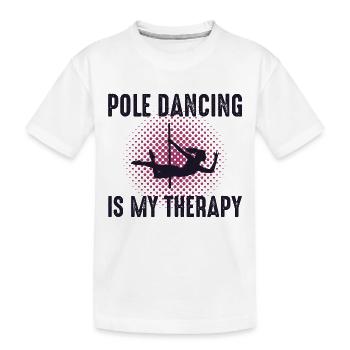 Pole Sport Dance Dancer Competition Acrobaties - T-shirt bio Premium Enfant - blanc - Devant
