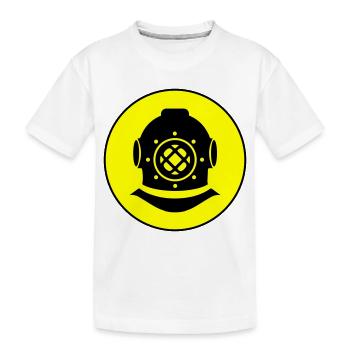Cercle de plongée en apnée - T-shirt bio Premium Enfant - blanc - Devant