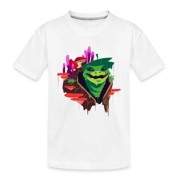 A Beautiful Druid of Spore Circle Design - Kids' Premium Organic T-Shirt - white - Front