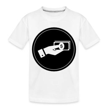 Icône d’argent - T-shirt bio Premium Enfant - blanc - Devant
