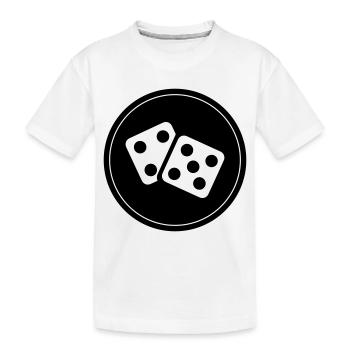 Cercle du casino Dice - T-shirt bio Premium Enfant - blanc - Devant