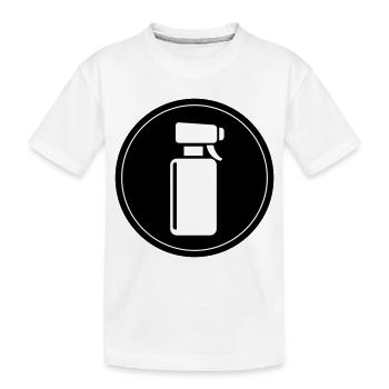 Barber Hairdresser Circle - Kids' Premium Organic T-Shirt - white - Front