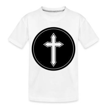 Cercle croisé - T-shirt bio Premium Enfant - blanc - Devant