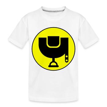 Icône de selle - T-shirt bio Premium Enfant - blanc - Devant