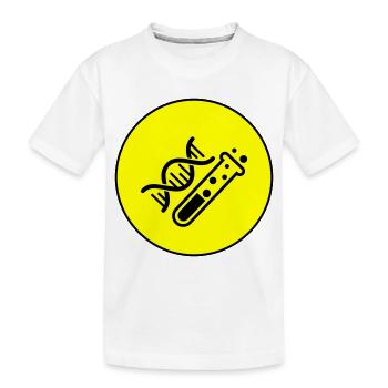 Test tube chemistry - Kids' Premium Organic T-Shirt - white - Front