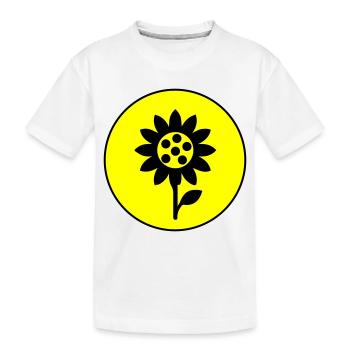 Icône d’icône de tournesol - T-shirt bio Premium Enfant - blanc - Devant