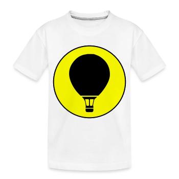 Hot air balloon icon - Kids' Premium Organic T-Shirt - white - Front