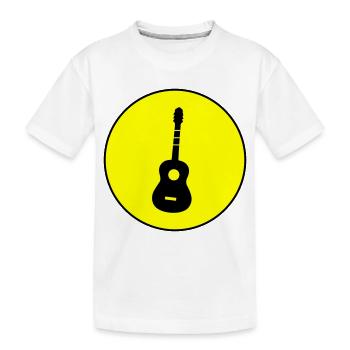 Acoustique de guitare - T-shirt bio Premium Enfant - blanc - Devant
