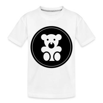 Ours en peluche bébé ours - T-shirt bio Premium Enfant - blanc - Devant