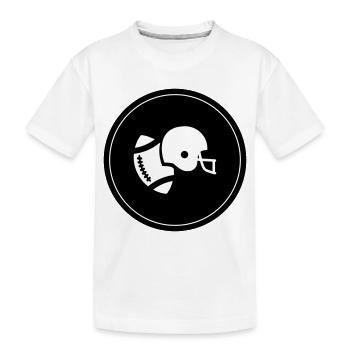 Football Icon - Kids' Premium Organic T-Shirt - white - Front