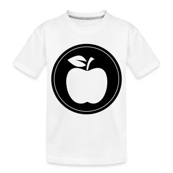 Apple Symbol - Kids' Premium Organic T-Shirt - white - Front