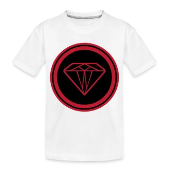 Diamond Symbol - Kids' Premium Organic T-Shirt - white - Front