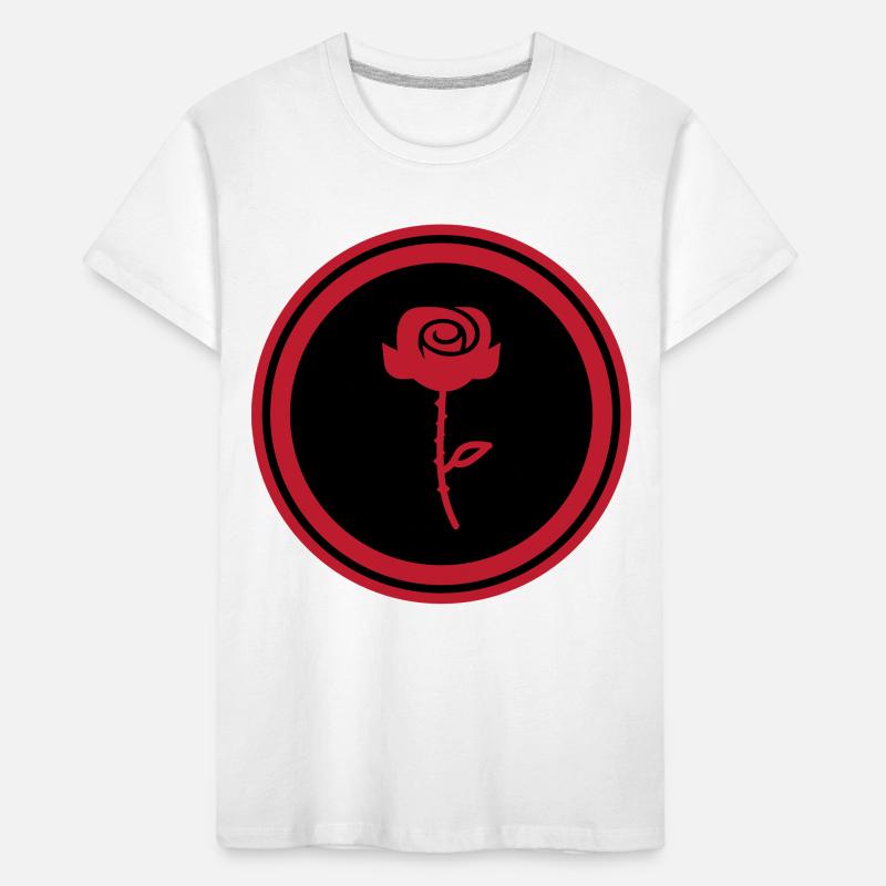 Rose Symbol Kids' Premium Organic T-Shirt