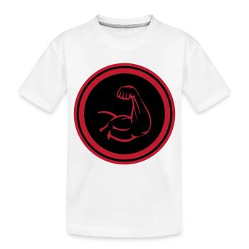 Muscles du bras biceps - T-shirt bio Premium Enfant - blanc - Devant
