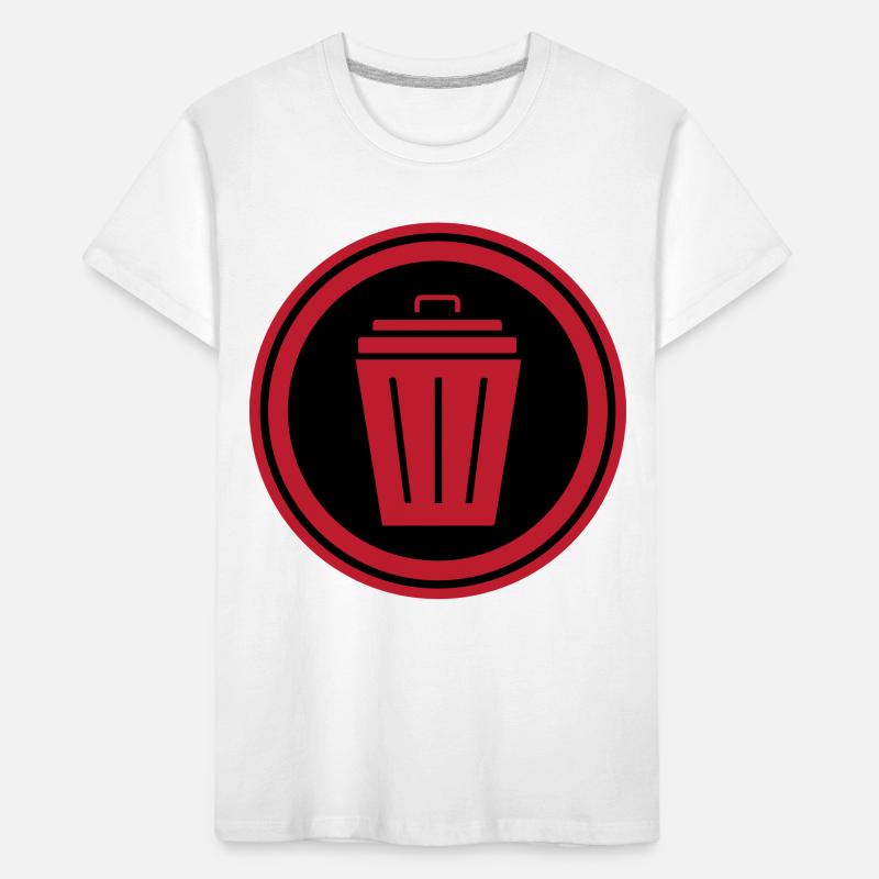 Garbage can icon Kids' Premium Organic T-Shirt