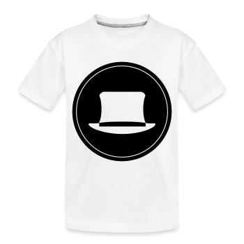 Bräutigam Zylinder Kreis - Kinder Premium Bio T-Shirt - Weiß - Vorne