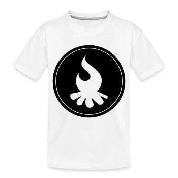 Cercle de feu de camp - T-shirt bio Premium Enfant - blanc - Devant