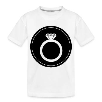 Cercle de symboles d’alliances - T-shirt bio Premium Enfant - blanc - Devant