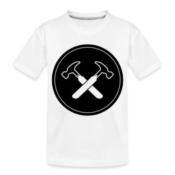 Symbole du marteau - T-shirt bio Premium Enfant - blanc - Devant