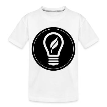Icône d’ampoule - T-shirt bio Premium Enfant - blanc - Devant