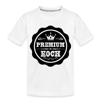Premium Koch - Kinder Premium Bio T-Shirt - Weiß - Vorne