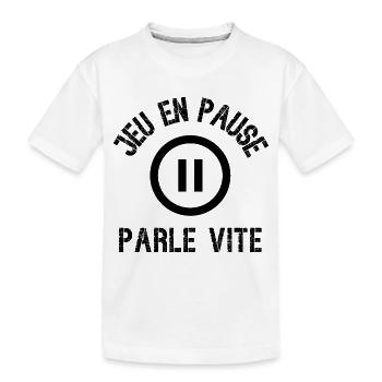 jeu en pause - T-shirt bio Premium Enfant - blanc - Devant