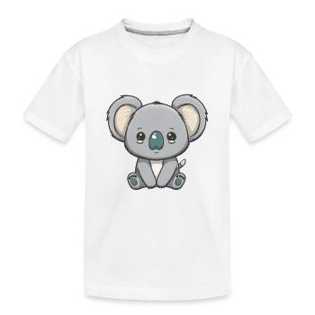Süßer baby koala trauriger Koalabär weint - Kinder Premium Bio T-Shirt - Weiß - Vorne