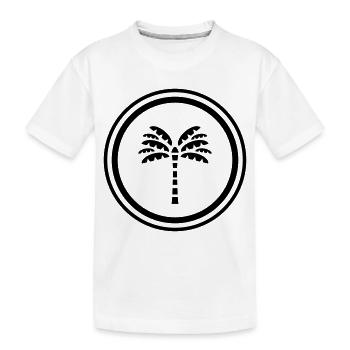 Palm Symbol - Kids' Premium Organic T-Shirt - white - Front