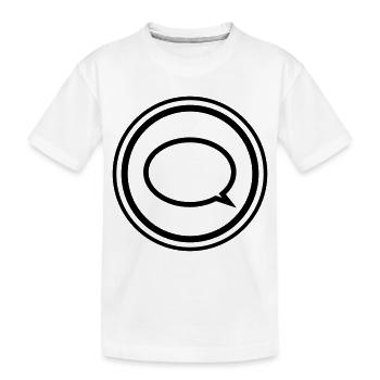 Balloon - Kids' Premium Organic T-Shirt - white - Front