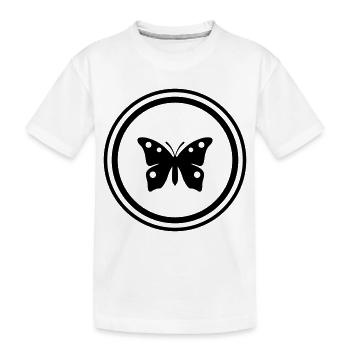 Symbole papillon - T-shirt bio Premium Enfant - blanc - Devant