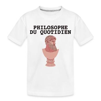 Philosophe Du Quotidien - T-shirt bio Premium Enfant - blanc - Devant