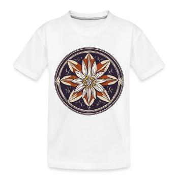 Edelweiss / Alpenblume / Tradition / Hochgebirge - Kinder Premium Bio T-Shirt - Weiß - Vorne