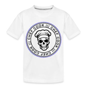 Chef Skull Chef - T-shirt bio Premium Enfant - blanc - Devant
