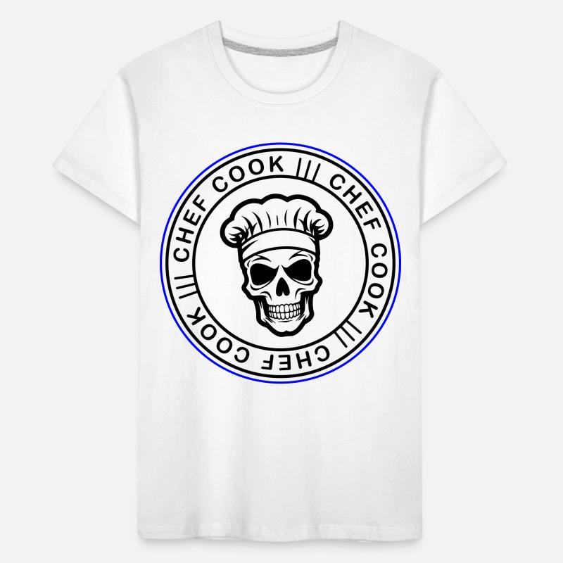Chef Skull Chef T-shirt bio Premium Enfant