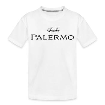Palermo - Kinder Premium Bio T-Shirt - Weiß - Vorne