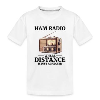Vintage-Amateurfunker - Kinder Premium Bio T-Shirt - Weiß - Vorne