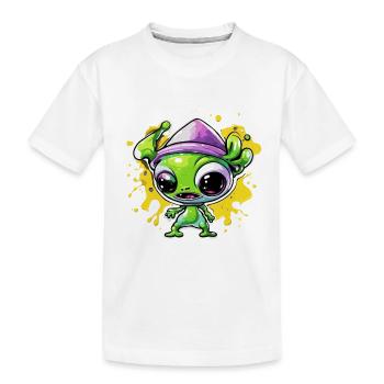 Alien / Außerirdisch / Ovni / Zone 51 / Tout / Mars - T-shirt bio Premium Enfant - blanc - Devant