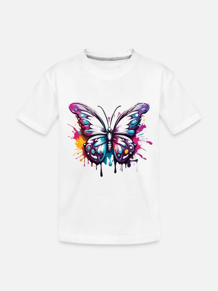 Schmetterling / Tier / Insekt / fliegen / Sommer - Kinder Premium Bio T-Shirt - Weiß